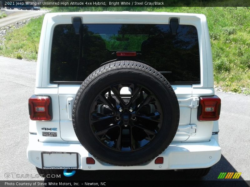 Bright White / Steel Gray/Black 2021 Jeep Wrangler Unlimited High Altitude 4xe Hybrid