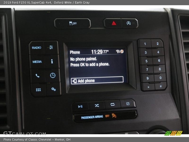 Oxford White / Earth Gray 2019 Ford F150 XL SuperCab 4x4