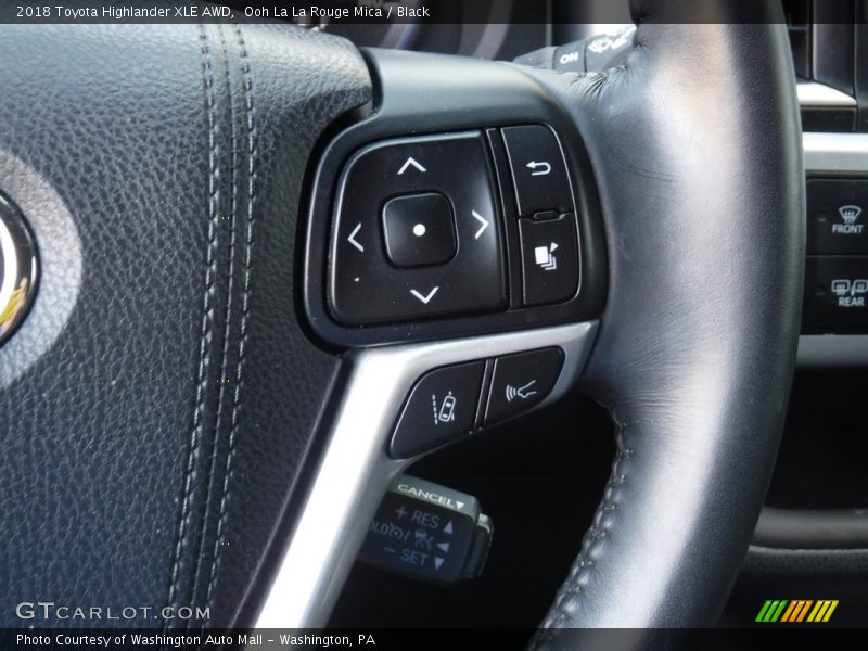 Ooh La La Rouge Mica / Black 2018 Toyota Highlander XLE AWD