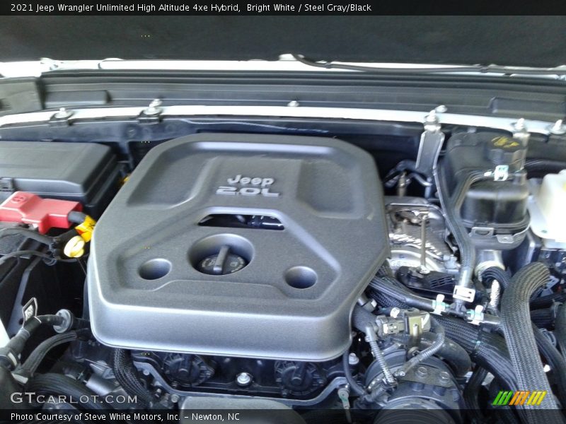 Bright White / Steel Gray/Black 2021 Jeep Wrangler Unlimited High Altitude 4xe Hybrid