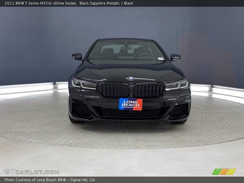 Black Sapphire Metallic / Black 2021 BMW 5 Series M550i xDrive Sedan