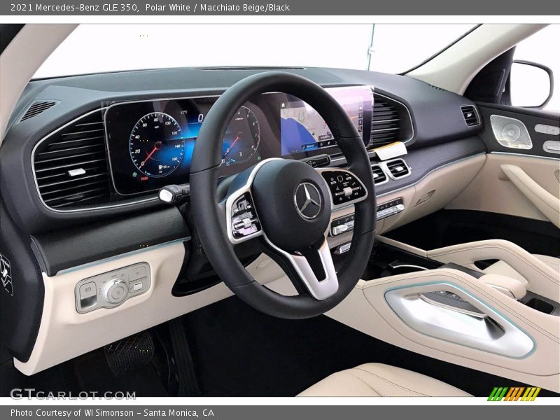 Polar White / Macchiato Beige/Black 2021 Mercedes-Benz GLE 350