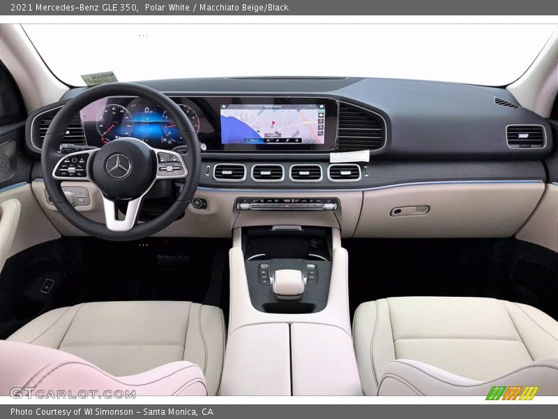 Polar White / Macchiato Beige/Black 2021 Mercedes-Benz GLE 350