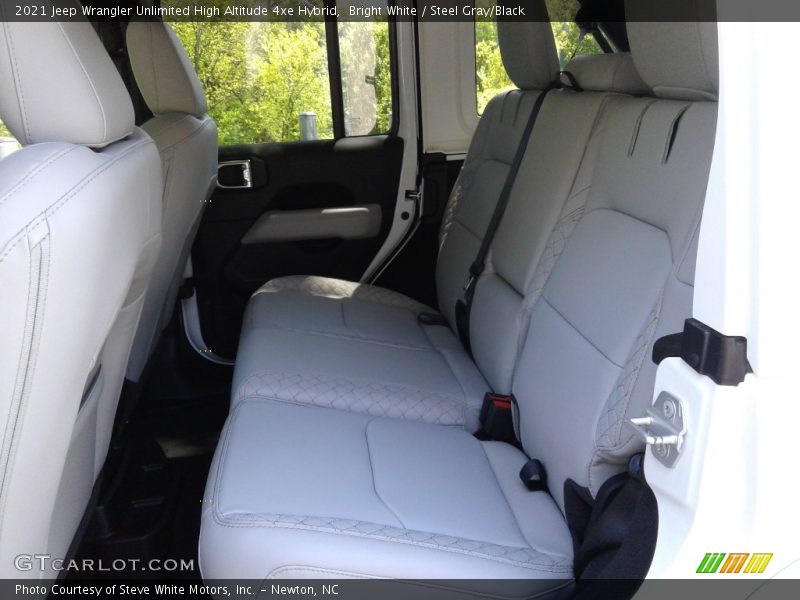 Bright White / Steel Gray/Black 2021 Jeep Wrangler Unlimited High Altitude 4xe Hybrid