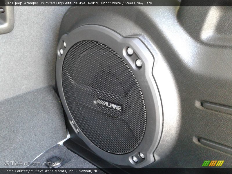 Bright White / Steel Gray/Black 2021 Jeep Wrangler Unlimited High Altitude 4xe Hybrid