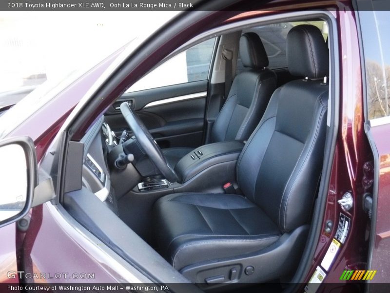 Ooh La La Rouge Mica / Black 2018 Toyota Highlander XLE AWD