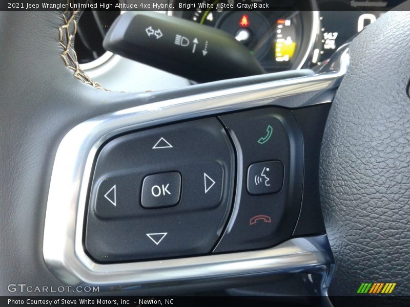 Bright White / Steel Gray/Black 2021 Jeep Wrangler Unlimited High Altitude 4xe Hybrid