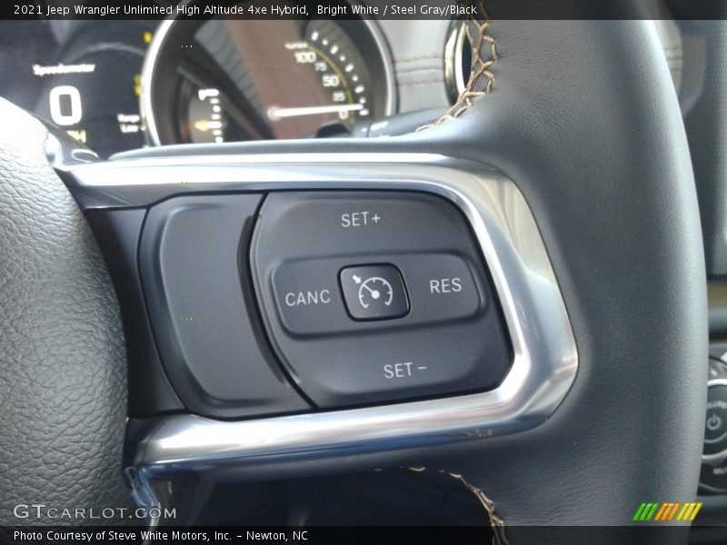 Bright White / Steel Gray/Black 2021 Jeep Wrangler Unlimited High Altitude 4xe Hybrid