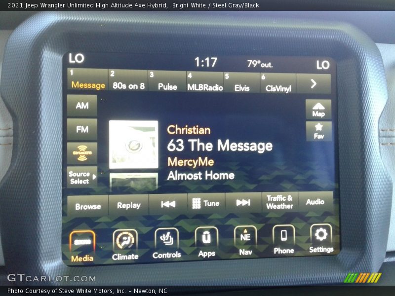 Bright White / Steel Gray/Black 2021 Jeep Wrangler Unlimited High Altitude 4xe Hybrid