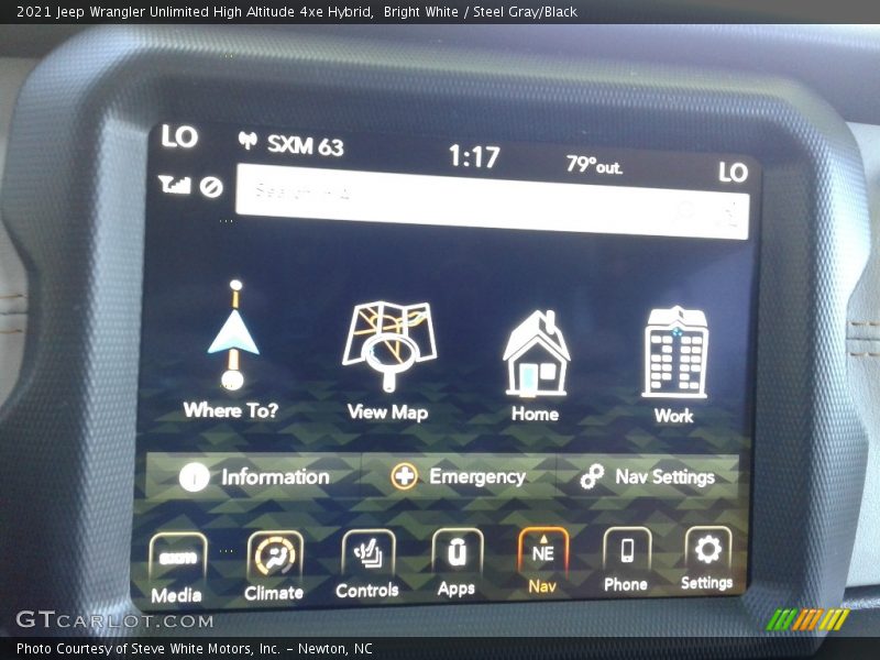 Bright White / Steel Gray/Black 2021 Jeep Wrangler Unlimited High Altitude 4xe Hybrid