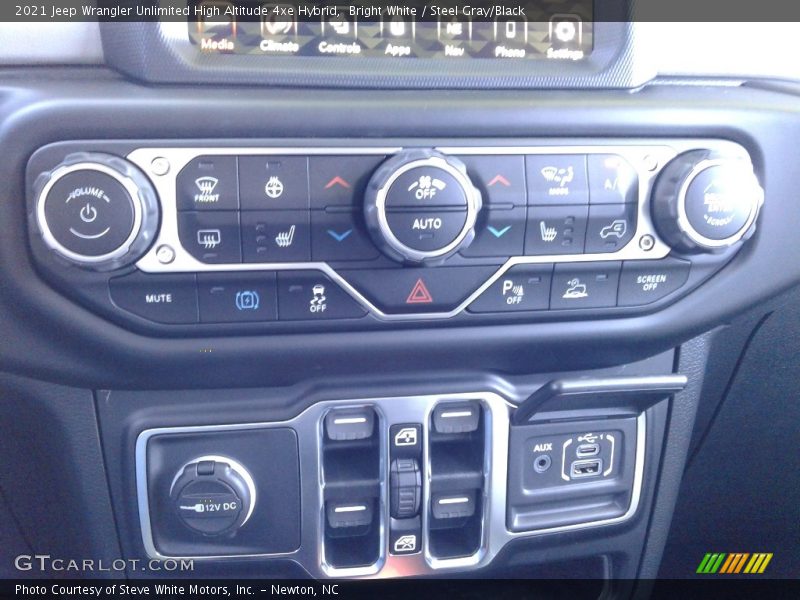 Bright White / Steel Gray/Black 2021 Jeep Wrangler Unlimited High Altitude 4xe Hybrid
