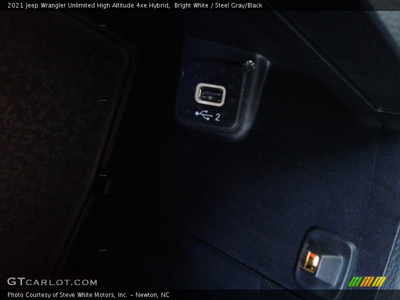 Bright White / Steel Gray/Black 2021 Jeep Wrangler Unlimited High Altitude 4xe Hybrid