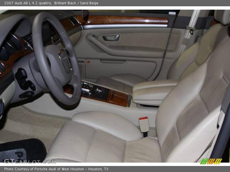 Brilliant Black / Sand Beige 2007 Audi A8 L 4.2 quattro