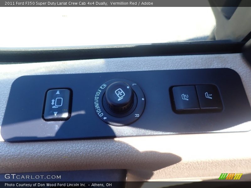 Vermillion Red / Adobe 2011 Ford F350 Super Duty Lariat Crew Cab 4x4 Dually