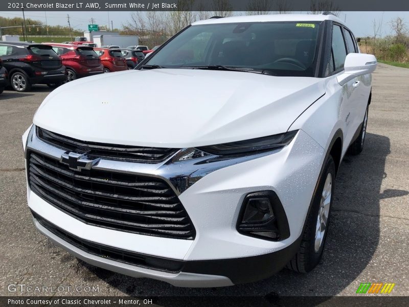 Summit White / Jet Black 2021 Chevrolet Blazer LT AWD