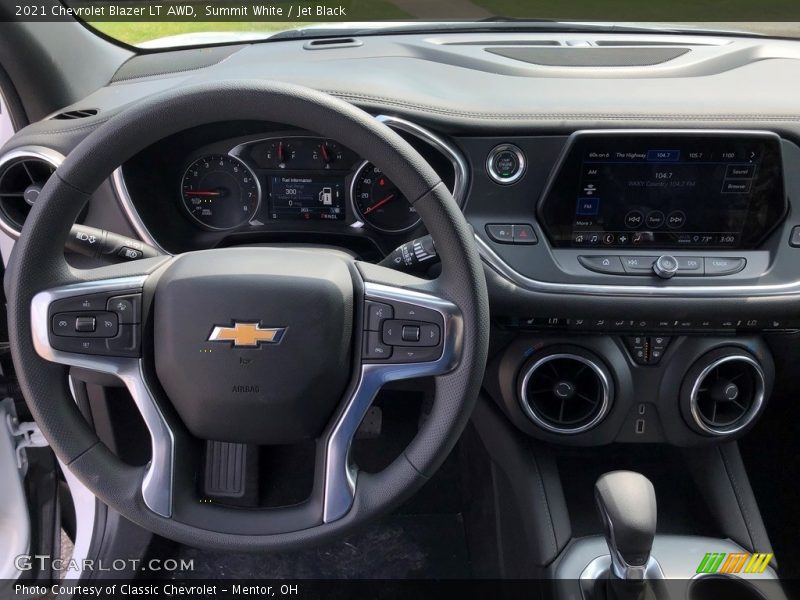 Summit White / Jet Black 2021 Chevrolet Blazer LT AWD