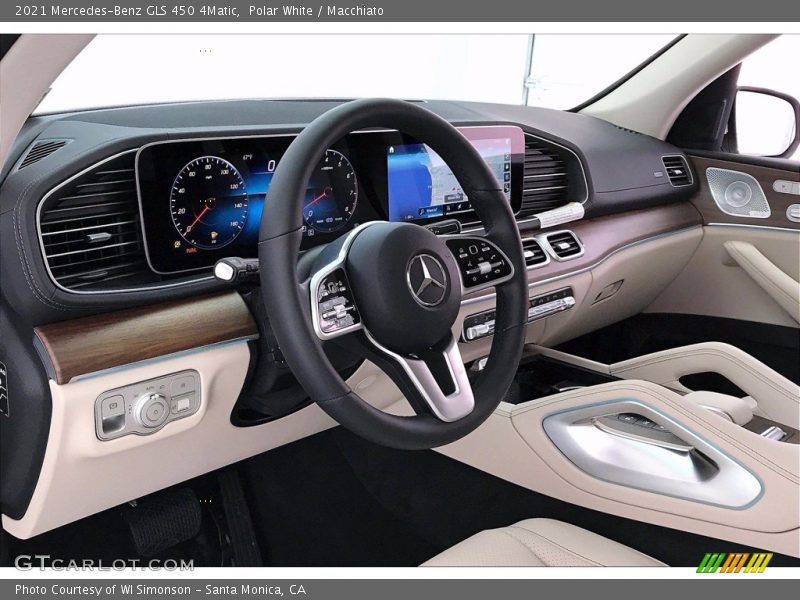 Polar White / Macchiato 2021 Mercedes-Benz GLS 450 4Matic