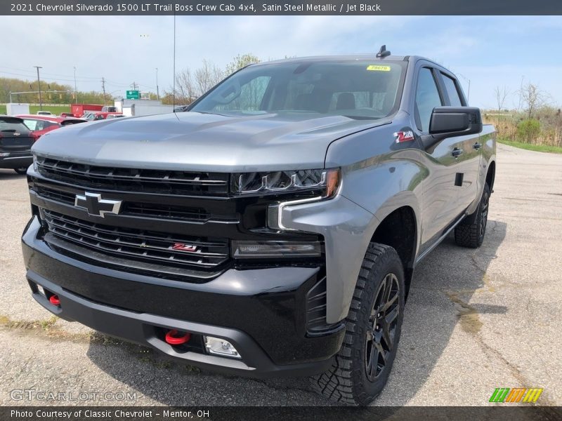 Satin Steel Metallic / Jet Black 2021 Chevrolet Silverado 1500 LT Trail Boss Crew Cab 4x4