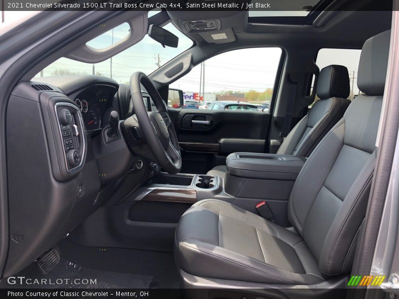 Satin Steel Metallic / Jet Black 2021 Chevrolet Silverado 1500 LT Trail Boss Crew Cab 4x4