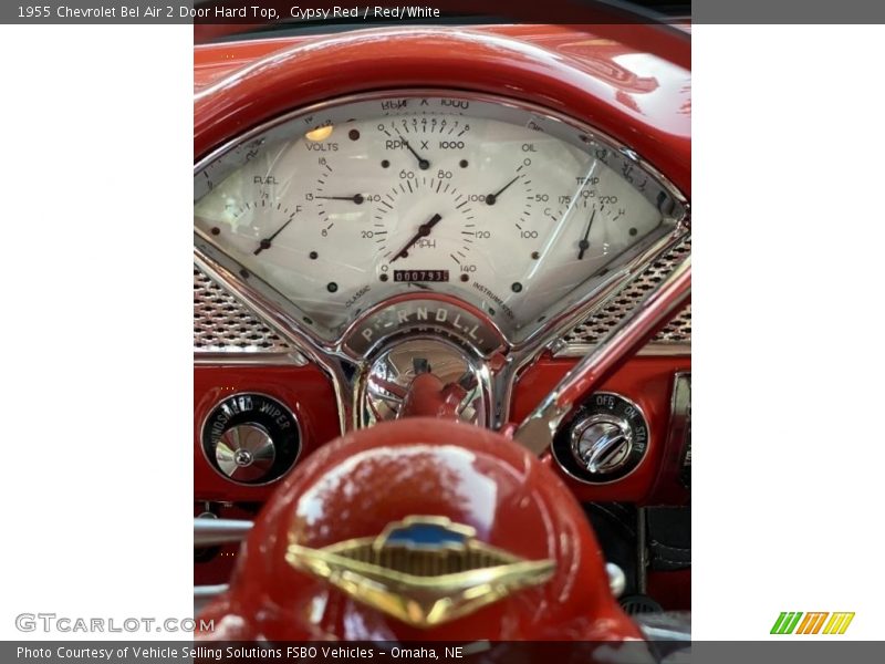 Gypsy Red / Red/White 1955 Chevrolet Bel Air 2 Door Hard Top