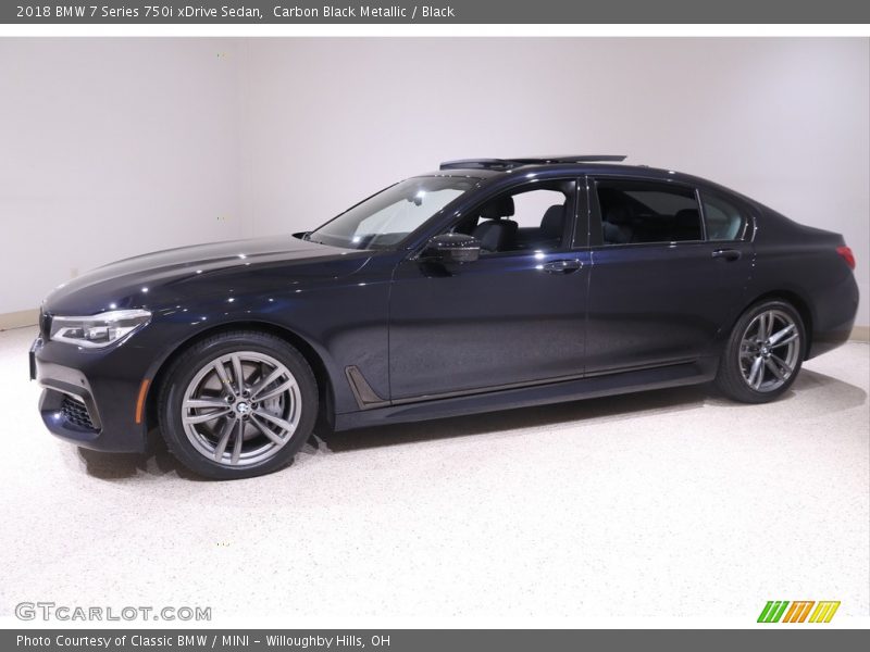 Carbon Black Metallic / Black 2018 BMW 7 Series 750i xDrive Sedan