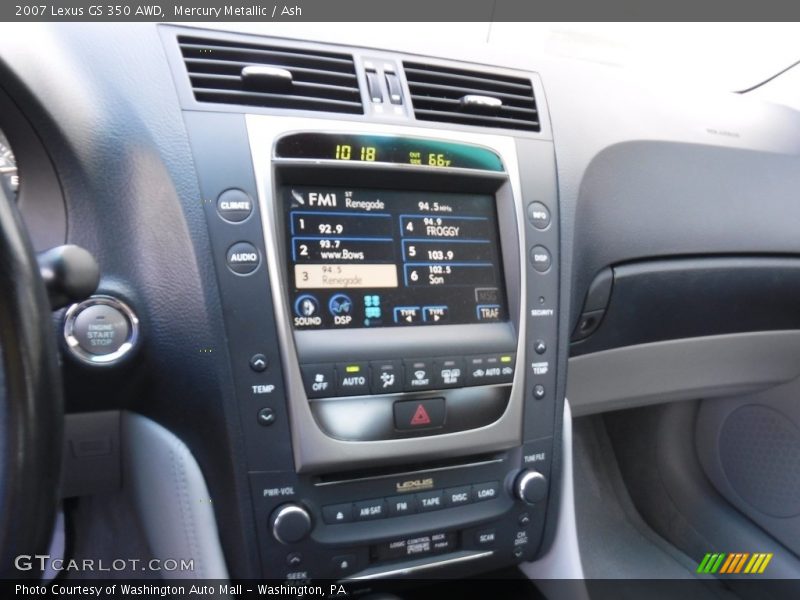 Mercury Metallic / Ash 2007 Lexus GS 350 AWD