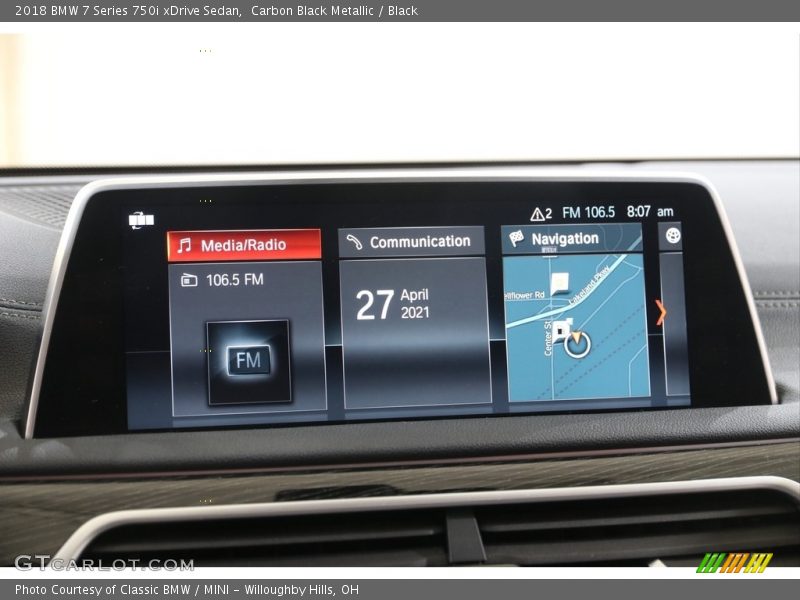 Carbon Black Metallic / Black 2018 BMW 7 Series 750i xDrive Sedan