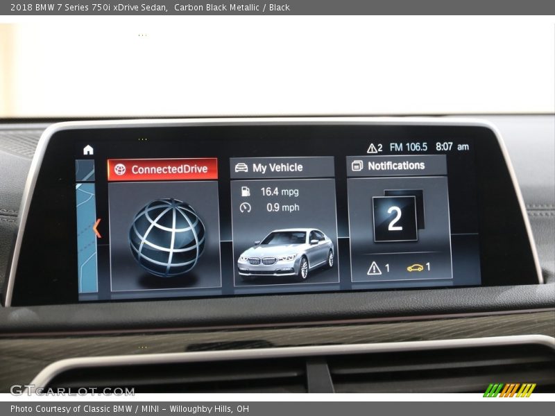 Carbon Black Metallic / Black 2018 BMW 7 Series 750i xDrive Sedan