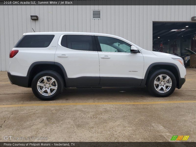 Summit White / Jet Black 2018 GMC Acadia SLE