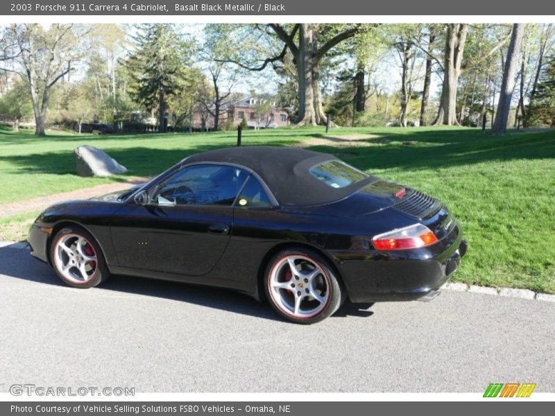 Basalt Black Metallic / Black 2003 Porsche 911 Carrera 4 Cabriolet