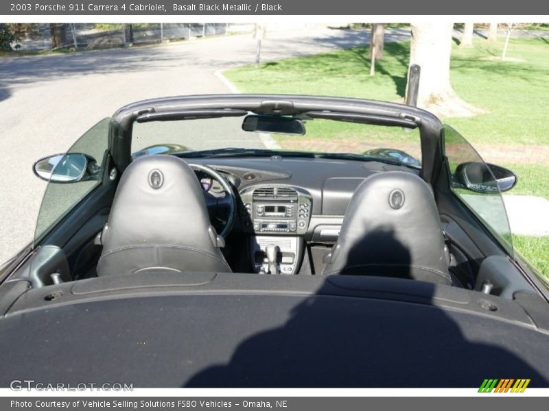 Basalt Black Metallic / Black 2003 Porsche 911 Carrera 4 Cabriolet
