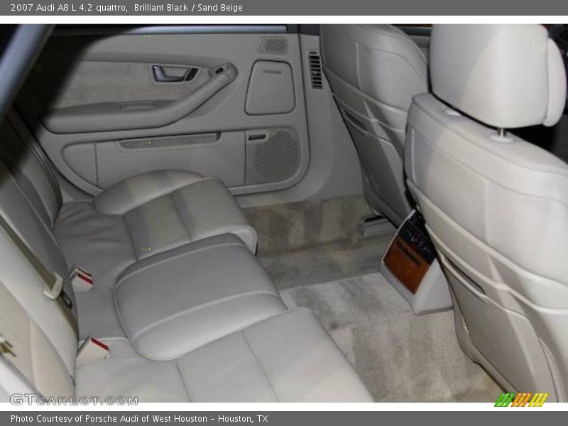 Brilliant Black / Sand Beige 2007 Audi A8 L 4.2 quattro