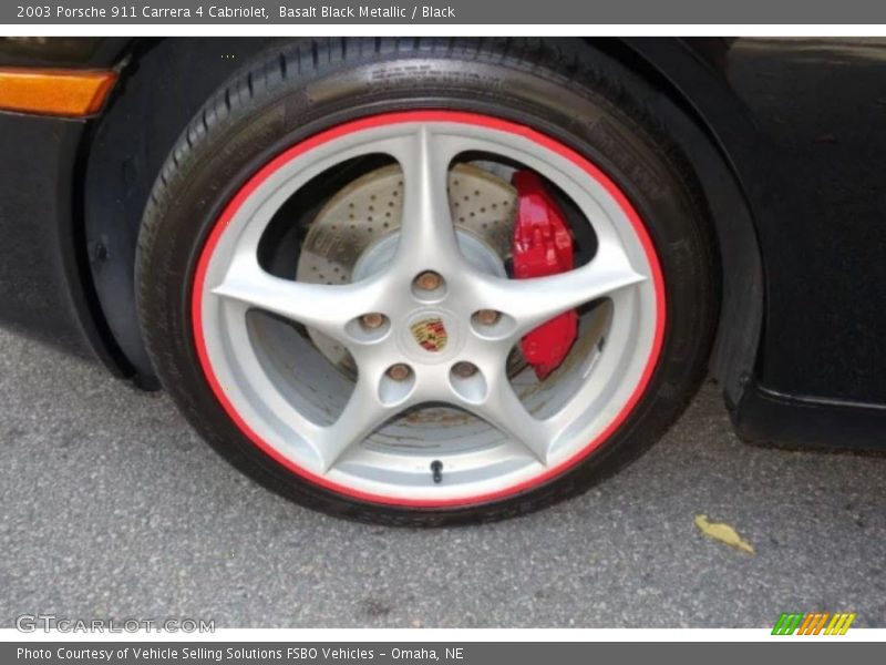 Basalt Black Metallic / Black 2003 Porsche 911 Carrera 4 Cabriolet