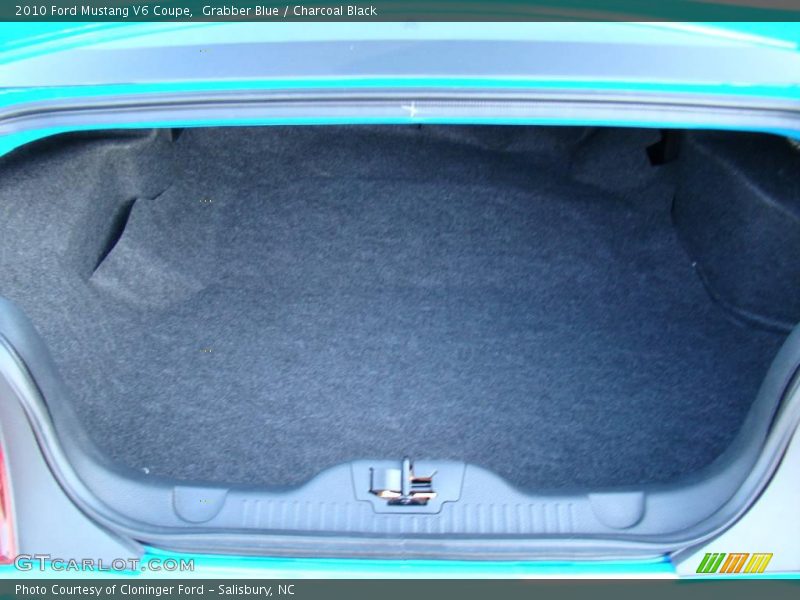 Grabber Blue / Charcoal Black 2010 Ford Mustang V6 Coupe