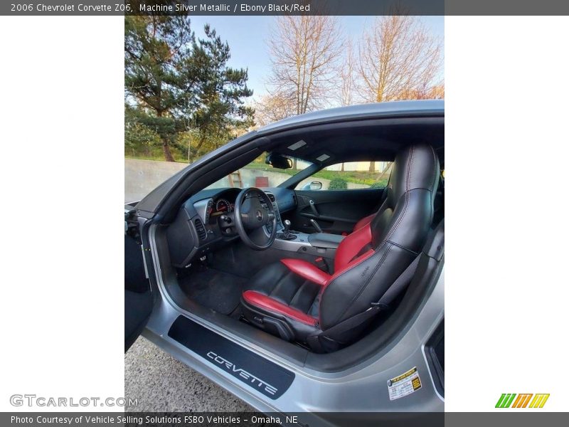Machine Silver Metallic / Ebony Black/Red 2006 Chevrolet Corvette Z06