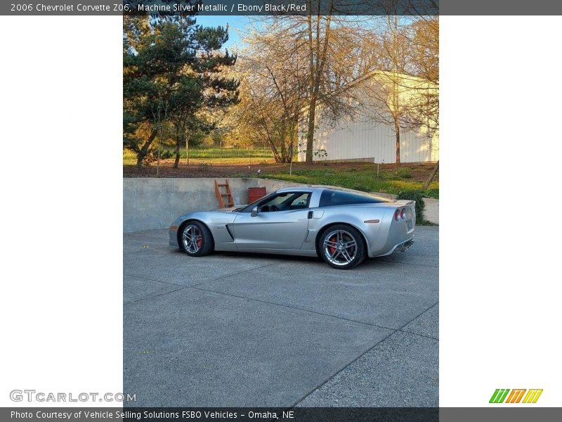 Machine Silver Metallic / Ebony Black/Red 2006 Chevrolet Corvette Z06