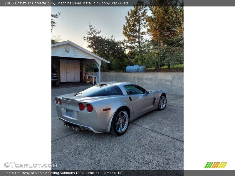 Machine Silver Metallic / Ebony Black/Red 2006 Chevrolet Corvette Z06