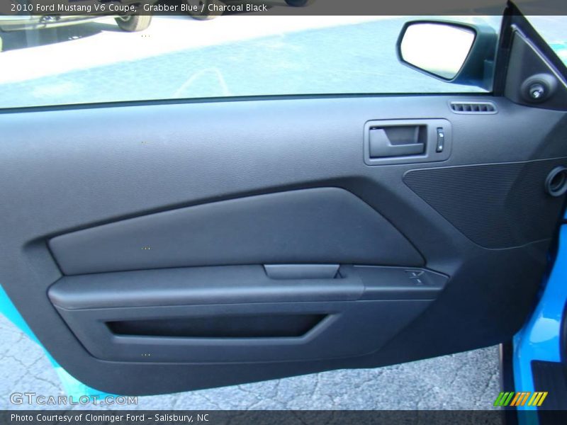 Grabber Blue / Charcoal Black 2010 Ford Mustang V6 Coupe