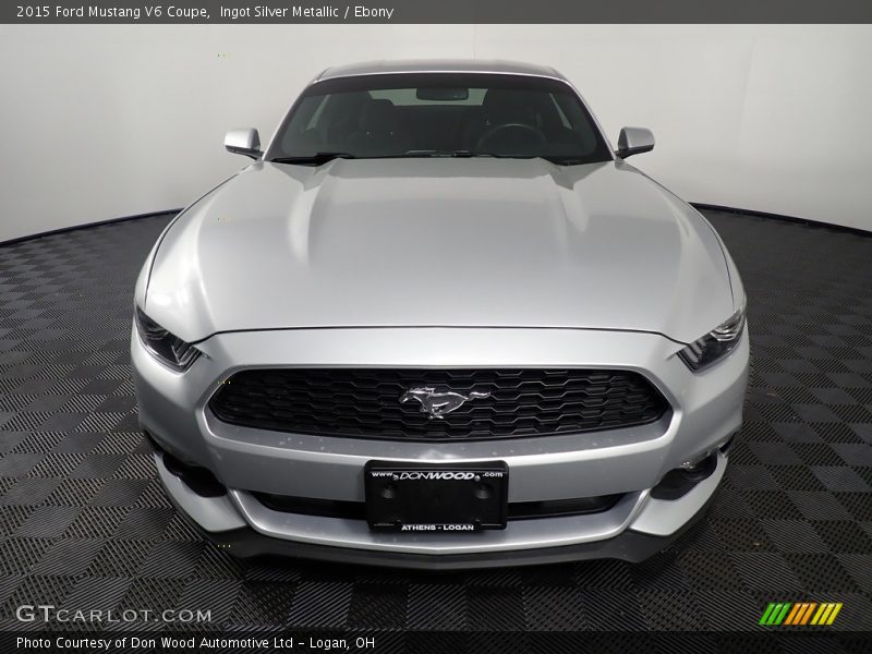 Ingot Silver Metallic / Ebony 2015 Ford Mustang V6 Coupe