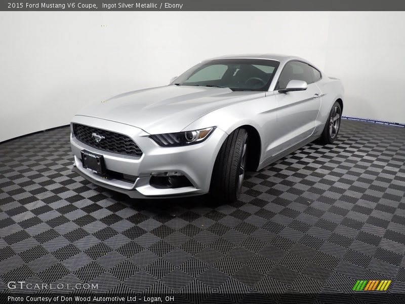 Ingot Silver Metallic / Ebony 2015 Ford Mustang V6 Coupe