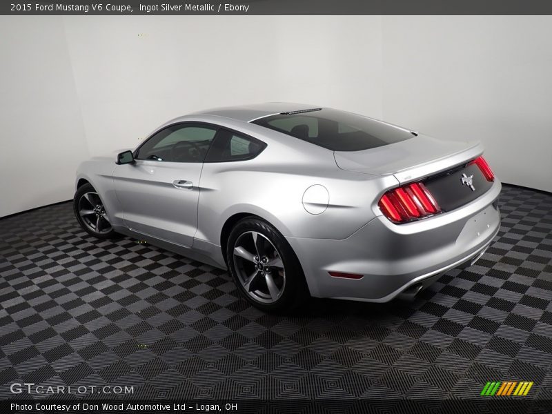 Ingot Silver Metallic / Ebony 2015 Ford Mustang V6 Coupe