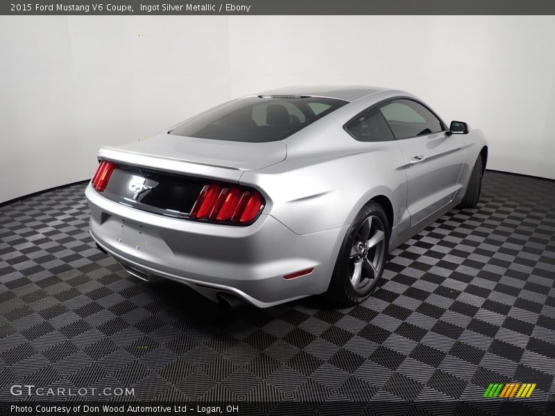 Ingot Silver Metallic / Ebony 2015 Ford Mustang V6 Coupe