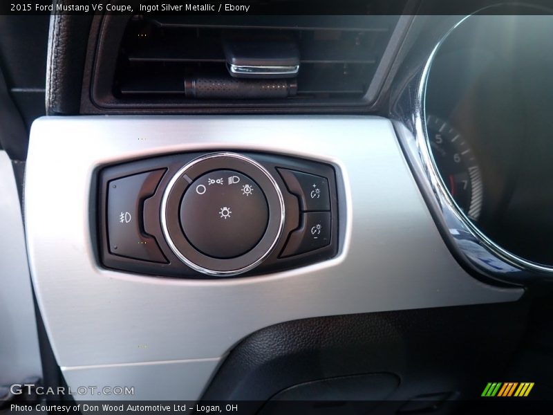 Ingot Silver Metallic / Ebony 2015 Ford Mustang V6 Coupe