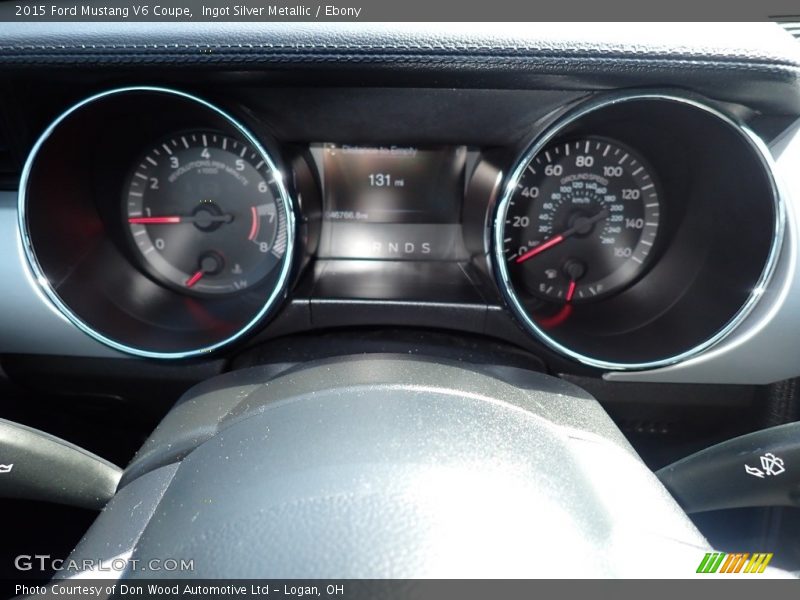 Ingot Silver Metallic / Ebony 2015 Ford Mustang V6 Coupe