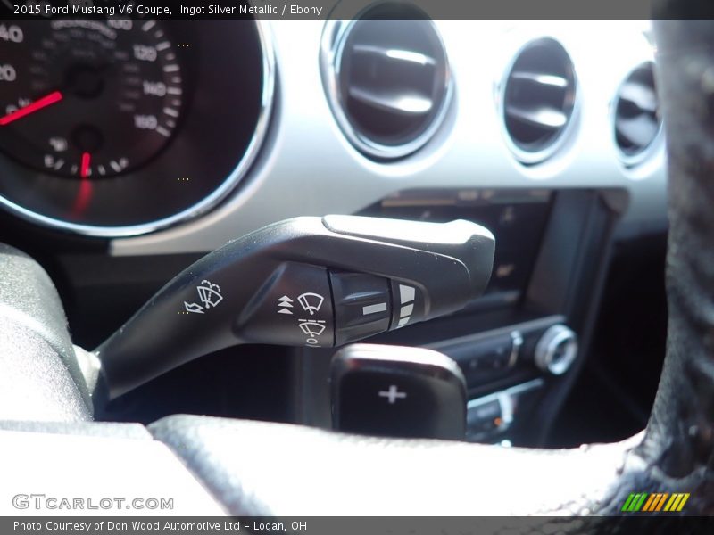 Ingot Silver Metallic / Ebony 2015 Ford Mustang V6 Coupe