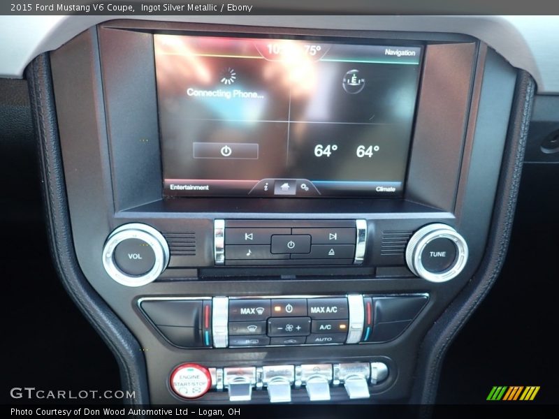 Ingot Silver Metallic / Ebony 2015 Ford Mustang V6 Coupe