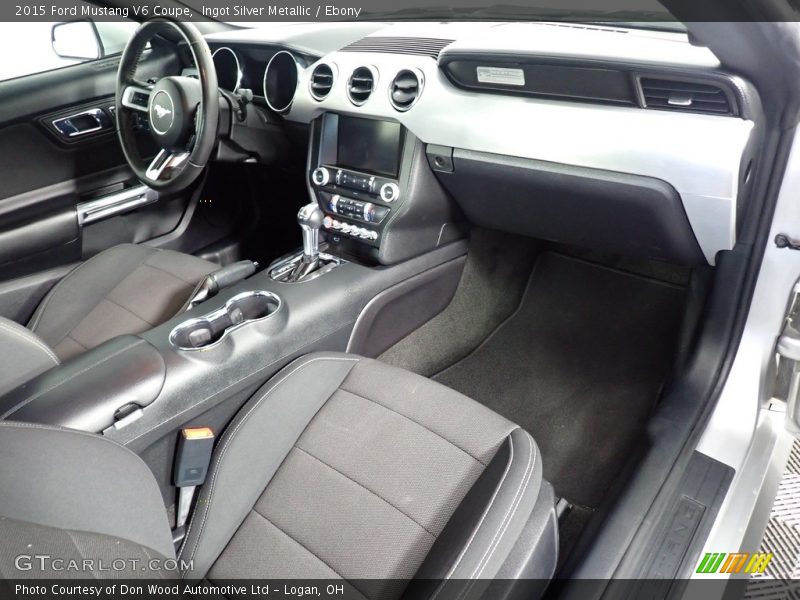 Ingot Silver Metallic / Ebony 2015 Ford Mustang V6 Coupe
