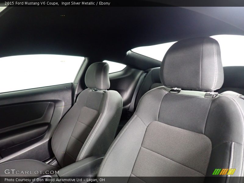 Ingot Silver Metallic / Ebony 2015 Ford Mustang V6 Coupe