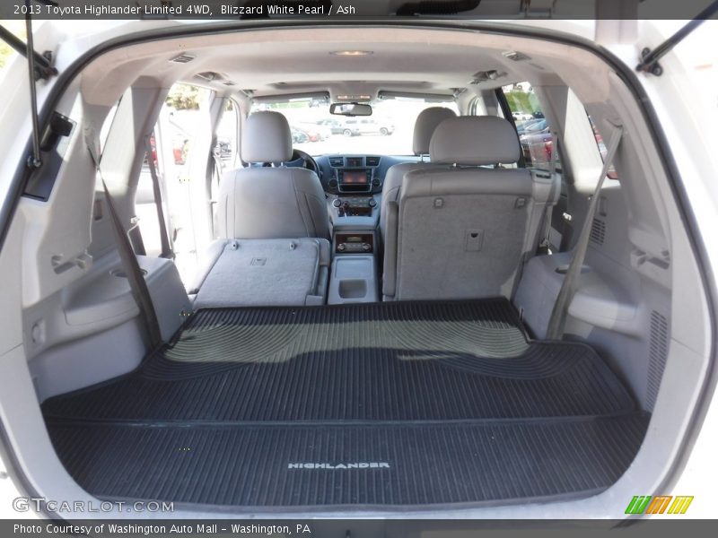 Blizzard White Pearl / Ash 2013 Toyota Highlander Limited 4WD