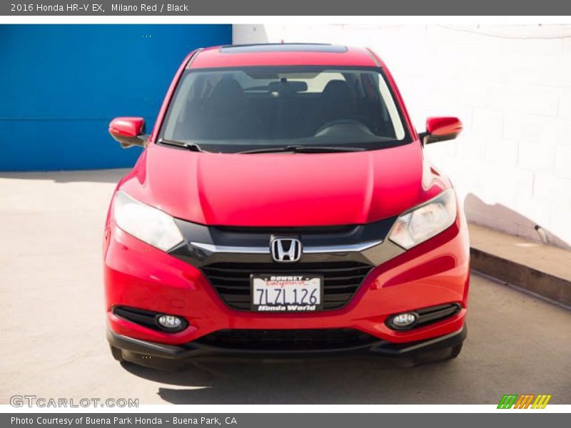 Milano Red / Black 2016 Honda HR-V EX